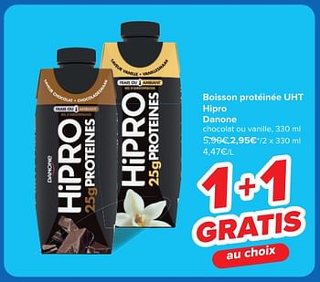 Promoties Boisson protéinée uht hipro danone - Danone - Geldig van 30/04/2024 tot 13/05/2024 bij Carrefour