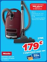Promotions Miele aspirateur avec sac complete c3 active - Miele - Valide de 30/04/2024 à 13/05/2024 chez Carrefour