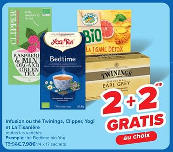 Promotions Thé bedtime bio yogi - Yogi - Valide de 30/04/2024 à 13/05/2024 chez Carrefour