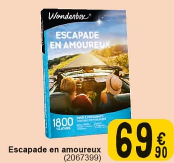 Promoties Escapade en amoureux - Wonderbox - Geldig van 30/04/2024 tot 13/05/2024 bij Cora