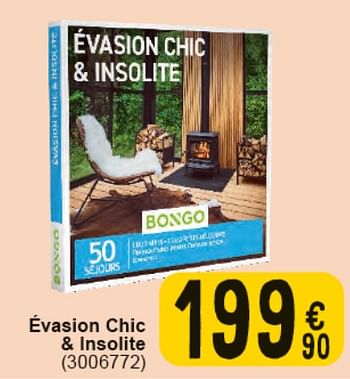 Promotions Évasion chic + insolite - Bongo - Valide de 30/04/2024 à 13/05/2024 chez Cora