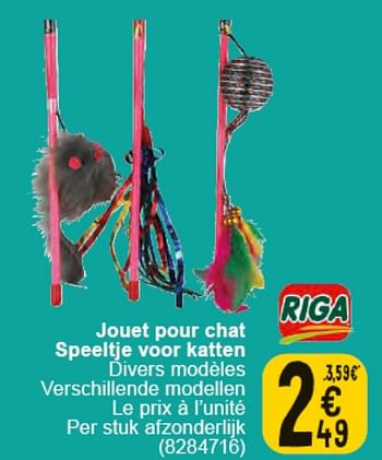 Promotions Jouet pour chat - Riga - Valide de 30/04/2024 à 13/05/2024 chez Cora