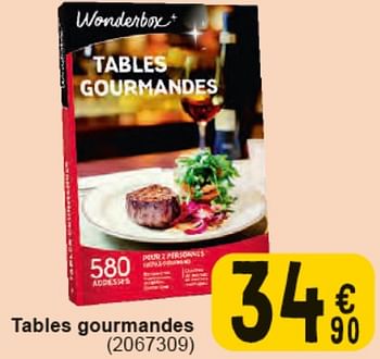 Promotions Tables gourmandes - Wonderbox - Valide de 30/04/2024 à 13/05/2024 chez Cora