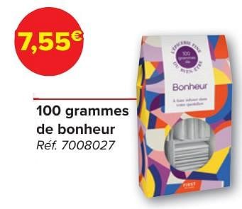 Promotions 100 grammes de bonheur - Produit maison - Carrefour  - Valide de 30/04/2024 à 13/05/2024 chez Carrefour