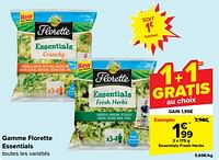 Promotions Essentials fresh herbs - Florette - Valide de 30/04/2024 à 13/05/2024 chez Carrefour