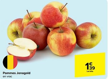 Promotions Pommes jonagold - Produit maison - Carrefour  - Valide de 30/04/2024 à 13/05/2024 chez Carrefour