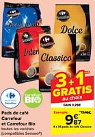 Promotions Pads de café classico - Produit maison - Carrefour  - Valide de 30/04/2024 à 13/05/2024 chez Carrefour