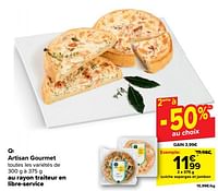 Promotions Quiche asperges et jambon - L`Artisan Gourmet - Valide de 30/04/2024 à 13/05/2024 chez Carrefour