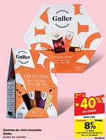 Promotions Mini-bâtons de chocolat au lait - Galler - Valide de 30/04/2024 à 13/05/2024 chez Carrefour