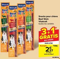 Promotions Sticks de boeuf - Vitakraft - Valide de 30/04/2024 à 13/05/2024 chez Carrefour