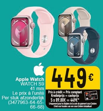Promoties Apple watch watch s9 - Apple - Geldig van 30/04/2024 tot 13/05/2024 bij Cora