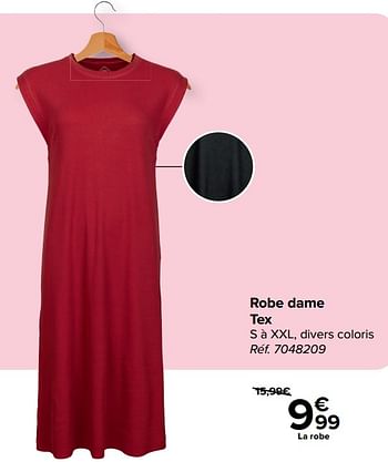 Promoties Robe dame tex - Tex - Geldig van 30/04/2024 tot 13/05/2024 bij Carrefour