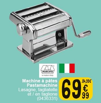 Promoties Machine à pâtes - Marcato - Geldig van 30/04/2024 tot 13/05/2024 bij Cora