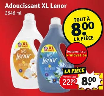 Promoties Adoucissant xl lenor - Lenor - Geldig van 30/04/2024 tot 12/05/2024 bij Kruidvat