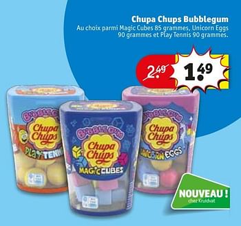 Promoties Chupa chups bubblegum - Chupa Chups - Geldig van 30/04/2024 tot 12/05/2024 bij Kruidvat