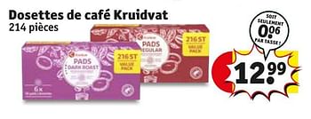 Promoties Dosettes de café kruidvat - Huismerk - Kruidvat - Geldig van 30/04/2024 tot 12/05/2024 bij Kruidvat