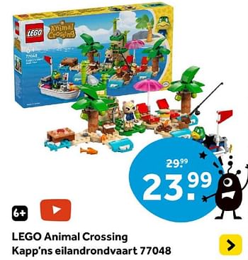 Promoties Lego animal crossing kapp`ns eilandrondvaart 77048 - Lego - Geldig van 01/05/2024 tot 19/05/2024 bij Intertoys