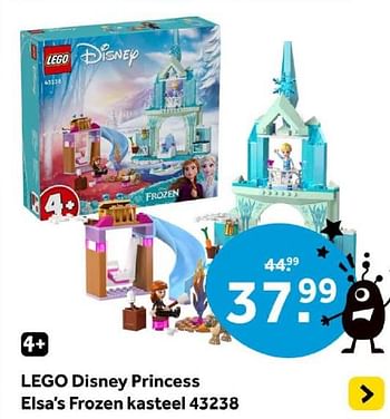 Promoties Lego disney princess elsa`s frozen kasteel 43238 - Lego - Geldig van 01/05/2024 tot 19/05/2024 bij Intertoys