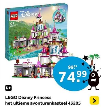 Promotions Lego disney princess het ultieme avonturenkasteel 43205 - Lego - Valide de 01/05/2024 à 19/05/2024 chez Intertoys