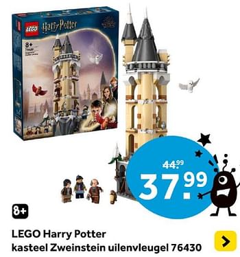 Promoties Lego harry potter kasteel zweinstein uilenvieugel 76430 - Lego - Geldig van 01/05/2024 tot 19/05/2024 bij Intertoys