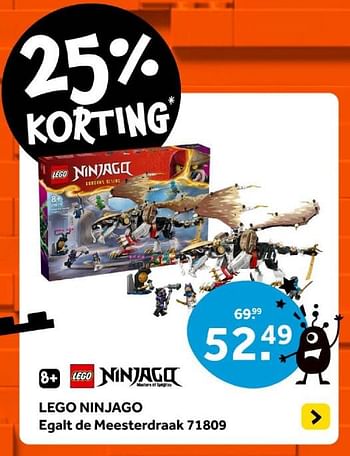 Promotions Lego ninjago egalt de meesterdraak 71809 - Lego - Valide de 01/05/2024 à 19/05/2024 chez Intertoys