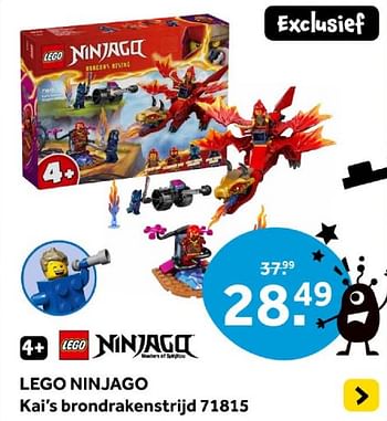 Promoties Lego ninjago kai`s brondrakenstrijd 71815 - Lego - Geldig van 01/05/2024 tot 19/05/2024 bij Intertoys