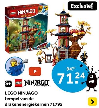 Promotions Lego ninjago tempel van de drakenenergiekernen 71795 - Lego - Valide de 01/05/2024 à 19/05/2024 chez Intertoys
