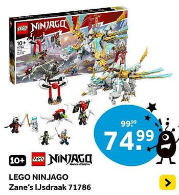 Promoties Lego ninjago zane`s |jsdraak 71786 - Lego - Geldig van 01/05/2024 tot 19/05/2024 bij Intertoys