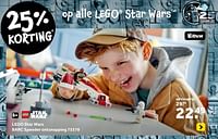 Promoties Lego star wars barc speeder ontsnapping 75378 - Lego - Geldig van 01/05/2024 tot 19/05/2024 bij Intertoys