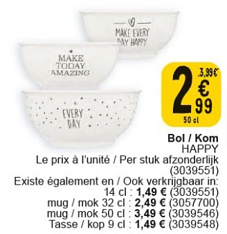 Promoties Bol happy - Huismerk - Cora - Geldig van 30/04/2024 tot 13/05/2024 bij Cora