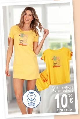 Promoties Pyjama short - Huismerk - Cora - Geldig van 30/04/2024 tot 13/05/2024 bij Cora