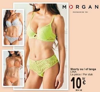 Promoties Shorty ou tanga - Morgan - Geldig van 30/04/2024 tot 13/05/2024 bij Cora
