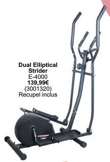 Promotions Dual elliptical strider e-4000 - Produit maison - Cora - Valide de 01/05/2024 à 31/05/2024 chez Cora