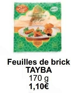 Promoties Feuilles de brick tayba - Tayba - Geldig van 01/05/2024 tot 31/05/2024 bij Cora