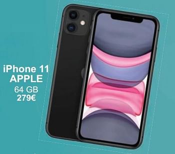 Promotions Iphone 11 apple 64 gb - Apple - Valide de 01/05/2024 à 31/05/2024 chez Cora
