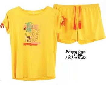 Promotions Pyjama short - Produit maison - Cora - Valide de 01/05/2024 à 31/05/2024 chez Cora