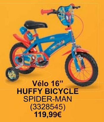 Promotions Vélo 16” huffy bicycle spider-man - Huffy Bicycles - Valide de 01/05/2024 à 31/05/2024 chez Cora