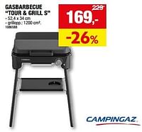 Promoties Gasbarbecue tour + grill s - Campingaz - Geldig van 01/05/2024 tot 21/05/2024 bij Hubo