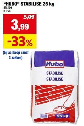 Promotions Hubo stabilise - Produit maison - Hubo  - Valide de 01/05/2024 à 21/05/2024 chez Hubo
