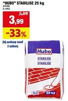 Promoties Hubo stabilise - Huismerk - Hubo  - Geldig van 01/05/2024 tot 21/05/2024 bij Hubo