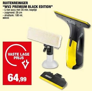 Promotions Kärcher ruitenreiniger wv2 premium black edition - Kärcher - Valide de 01/05/2024 à 21/05/2024 chez Hubo