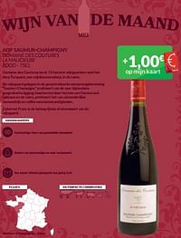 Aop saumur-champigny domaine des coutures la malicieuse rood-Rode wijnen