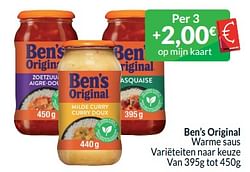 Ben’s original warme saus
