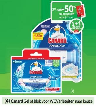 Promotions Canard gel of blok voor wc - Canard WC - Valide de 01/05/2024 à 31/05/2024 chez Intermarche