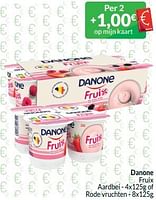 Promotions Danone fruix aardbei of rode vruchten - Danone - Valide de 01/05/2024 à 31/05/2024 chez Intermarche