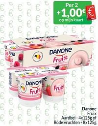 Danone fruix aardbei of rode vruchten-Danone