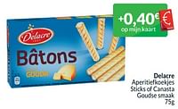 Promoties Delacre aperitiefkoekjes sticks of canasta goudse smaak - Delacre - Geldig van 01/05/2024 tot 31/05/2024 bij Intermarche