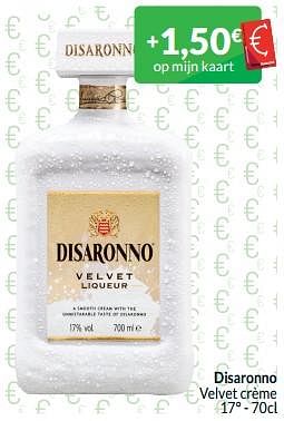 Promotions Disaronno velvet crème - Disaronno - Valide de 01/05/2024 à 31/05/2024 chez Intermarche