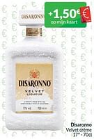 Promoties Disaronno velvet crème - Disaronno - Geldig van 01/05/2024 tot 31/05/2024 bij Intermarche