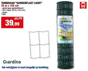 Promotions Tuindraad gardenplast light - Giardino - Valide de 01/05/2024 à 21/05/2024 chez Hubo